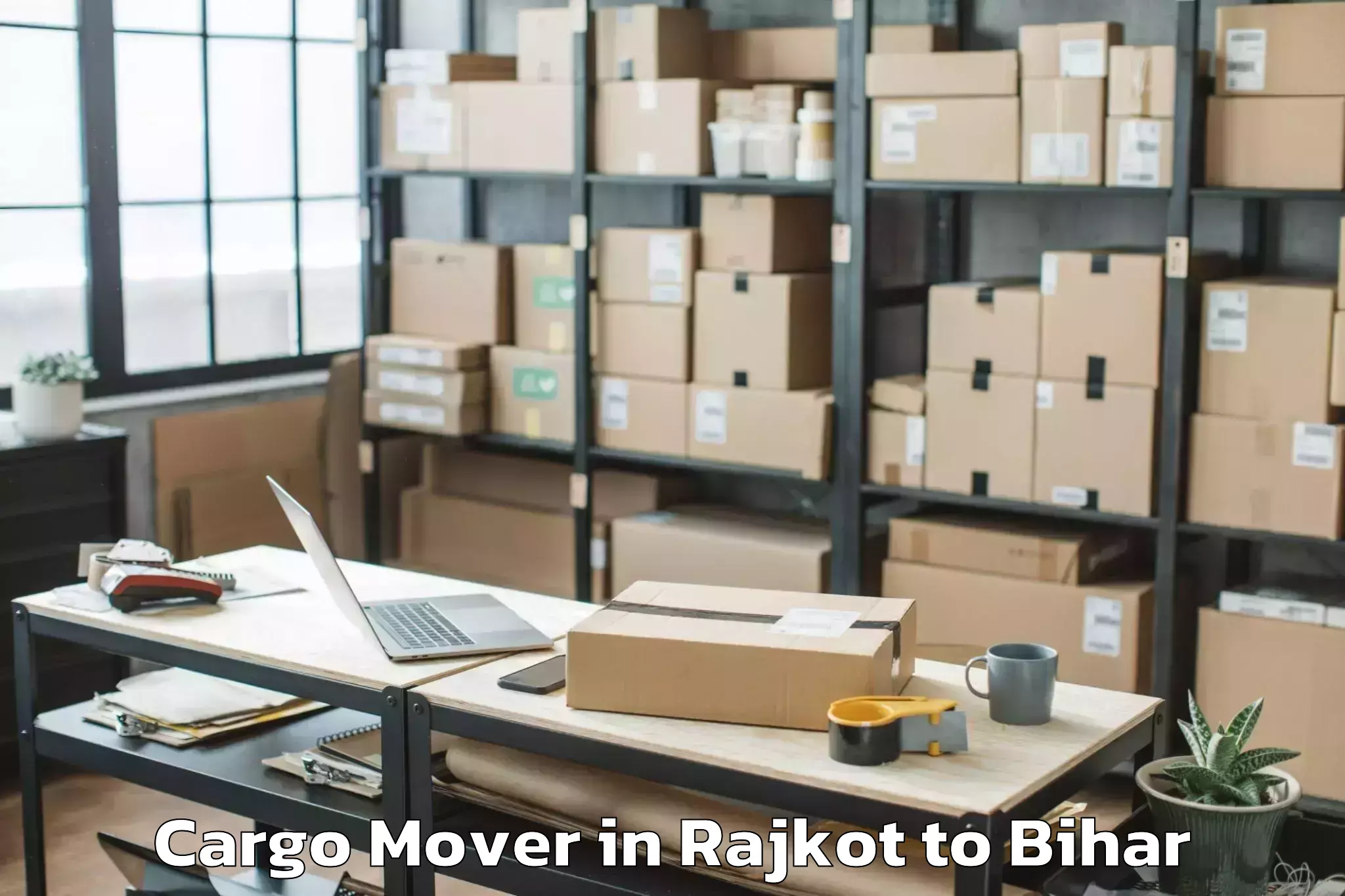 Top Rajkot to Raghunathpur Buxar Cargo Mover Available